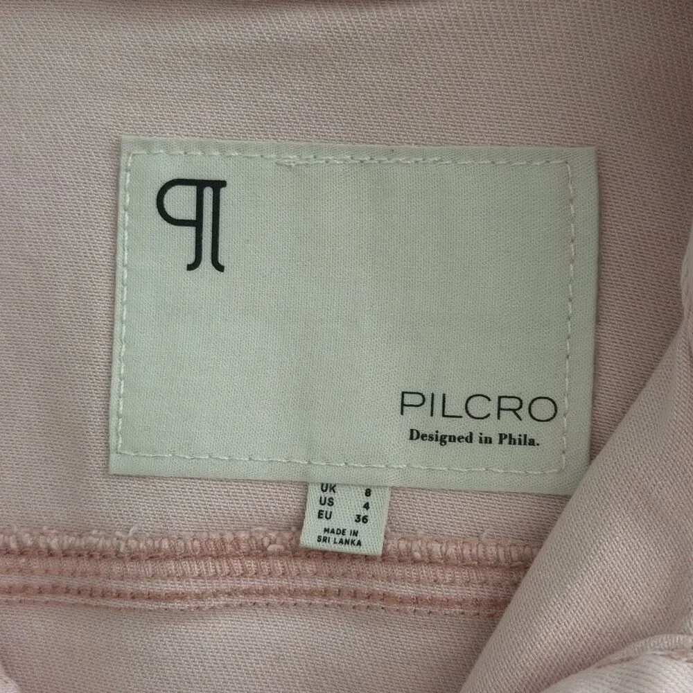 Anthropologie Pilcro The Kit Utility Romper, Pink, Size 4 NWT